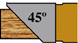 45� Beveled Shaper Cutters