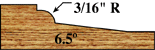 Single Raised Panels Shaper Cutters for 5/8" Material Thickness: