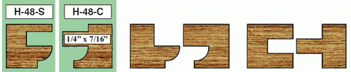 H-48 Cabinet Door Shaper Bit Set