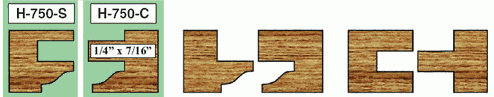 H-750 Cabinet Door Shaper Bit Set