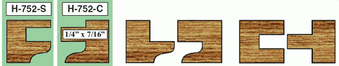 H-752 Cabinet Door Shaper Bit Set