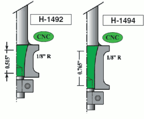 Double Easing Router Shaper Bits
