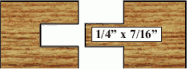 Straight T&G Wood Profile