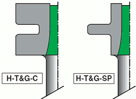 Straight Tongue & Groove with Eased Edges