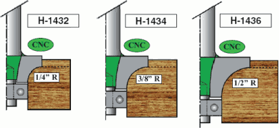 Quarter Round Router Shaper Bits