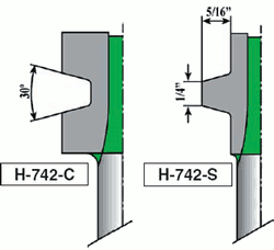 Router Shaper Bit Wedge V-Groove Set