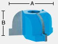 1/2" Bore Flute & Cove Shaper Cutter