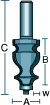 Face Moulding Bit Dimensions