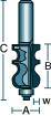 Face Moulding Bit Dimensions
