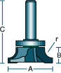 Under Roundover Bit Dimensions