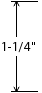 1-1/4" Thick Material